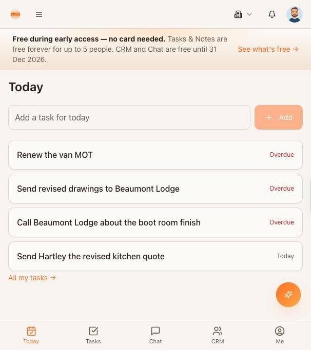 Today on a phone, with the bottom bar.